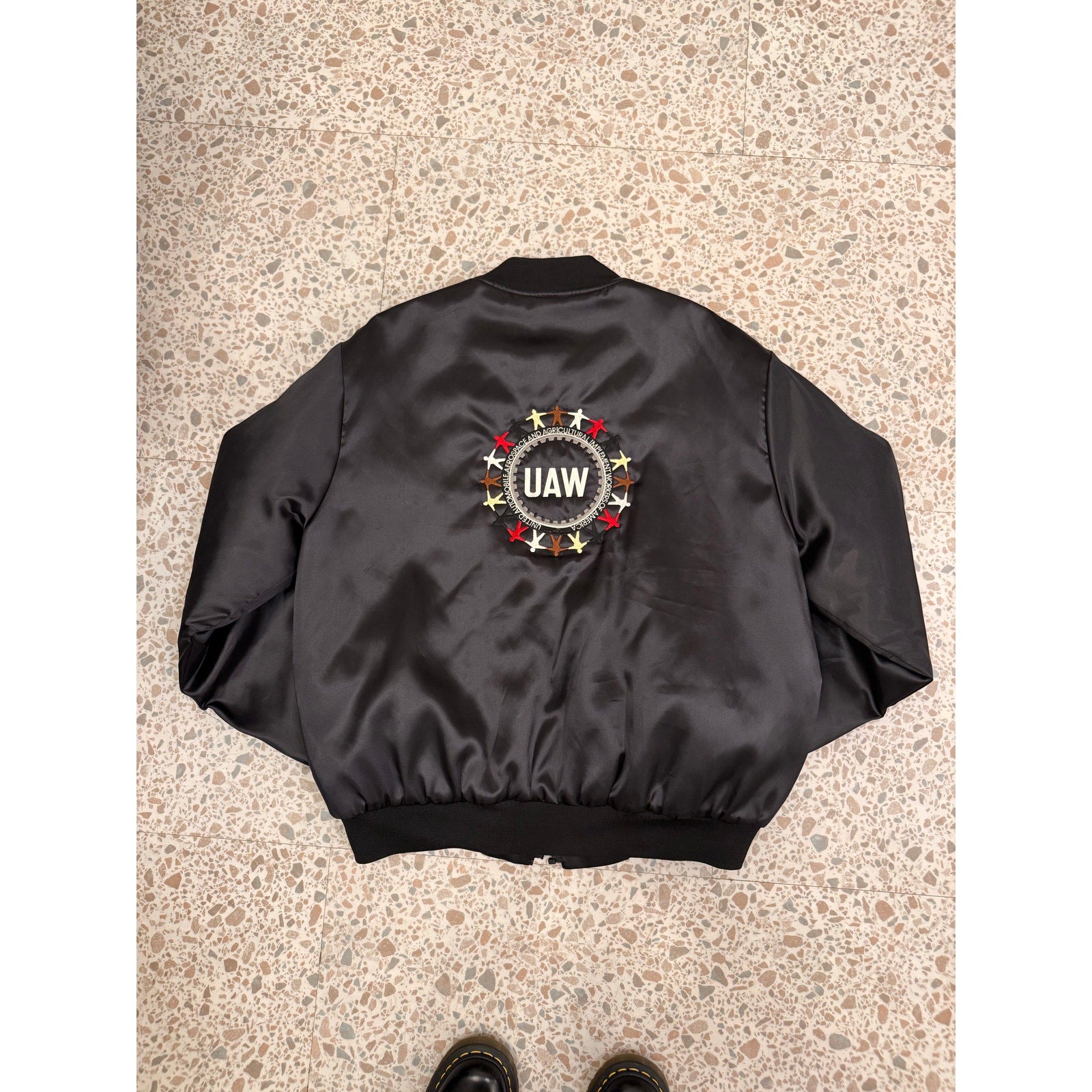 Vintage Black Bomber Jacket