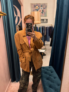 Andrew Marc Tan Suede Vintage 80’s Jacket