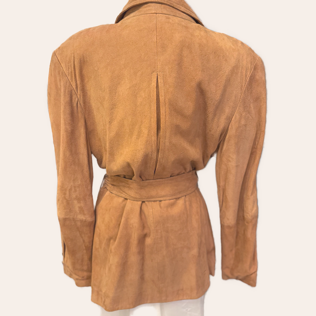 Andrew Marc Tan Suede Vintage 80’s Jacket