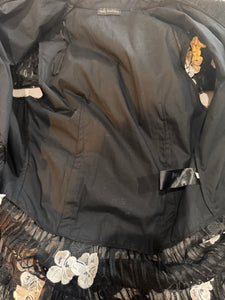 Anne Fontaine | Black & White Tulle Blazer/Cape
