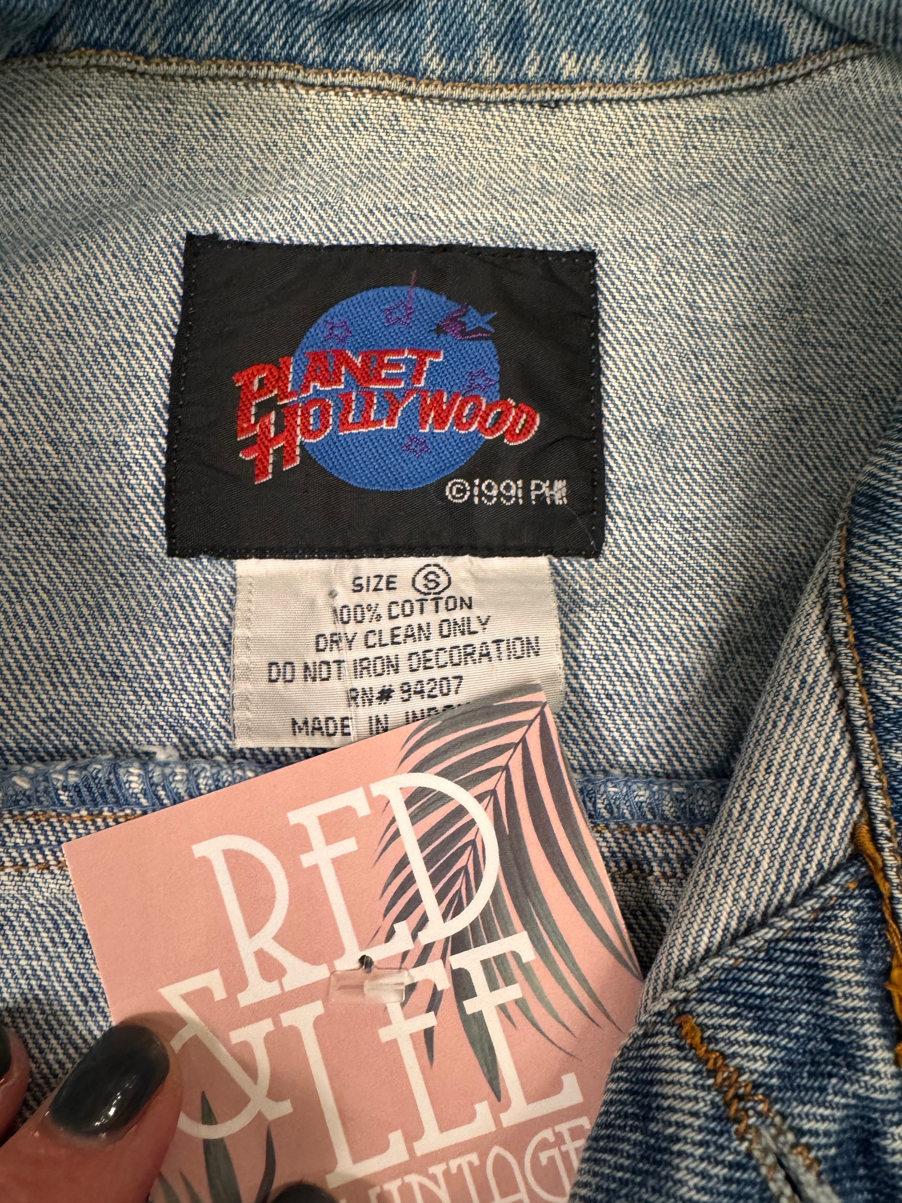 1991 planet Hollywood Paris Jean Jacket