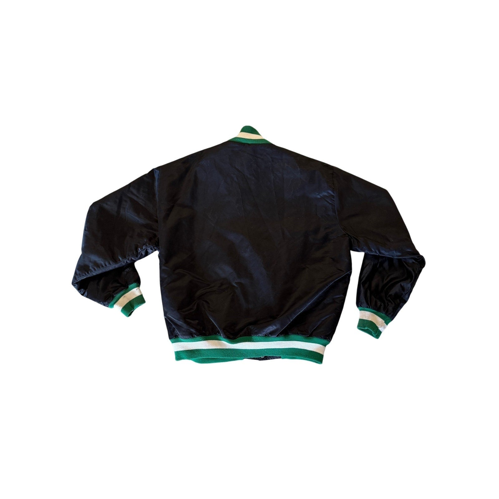 Oakland A's DeLong Satin Button-Up Bomber